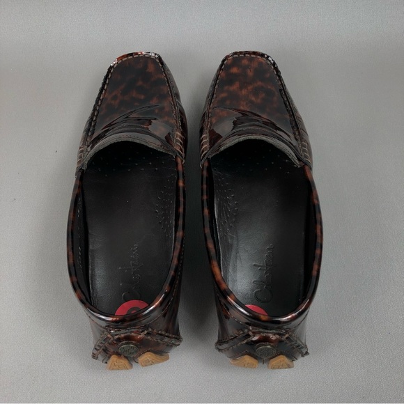 Cole Haan Women’s Animal Print Patent Driving Moccasins Shoes Size 6B - Picture 7 of 9